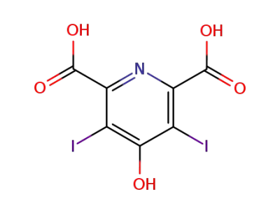 4-hydroxy-3,5-diiodo-pyridine-2,6-dicarboxylic acid