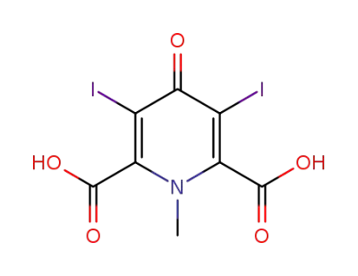 3,5-diiodo-1-methyl-4-oxo-1,4-dihydro-pyridine-2,6-dicarboxylic acid