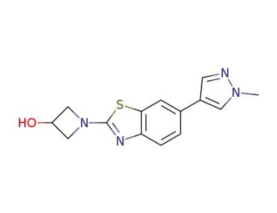 1-(6-(1-methyl-1H-pyrazol-4-yl)benzo[d]thiazol-2-yl)azetidin-3-ol