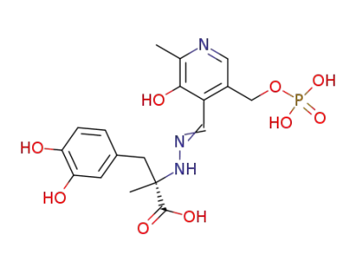 (S)-3-(3,4-Dihydroxy-phenyl)-2-{N'-[1-(3-hydroxy-2-methyl-5-phosphonooxymethyl-pyridin-4-yl)-meth-(E)-ylidene]-hydrazino}-2-methyl-propionic acid